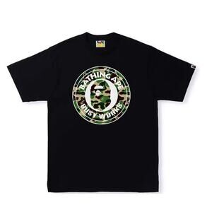 Bape Camo Busy Works Tee ‘Black/Green’